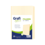 FOLDER MANILA A4 PQT X 25 UND GRAFIPAPEL