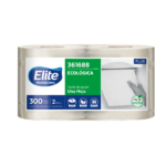 PAPEL TOALLA ECOLOGICO 2 ROLLOS X 300MTS PLUS ELITE-361735