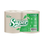 PAPEL TOALLA COLOR MARRÓN JUMBO DE 200 METROS
