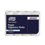 PAPEL HIGIÉNICO BLANCO DOBLE HOJA X 20 METROS – TORK