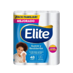 PAPEL HIGIENICO DOBLE HOJA PQT X 48 ROLLOS X 20 MTS ELITE