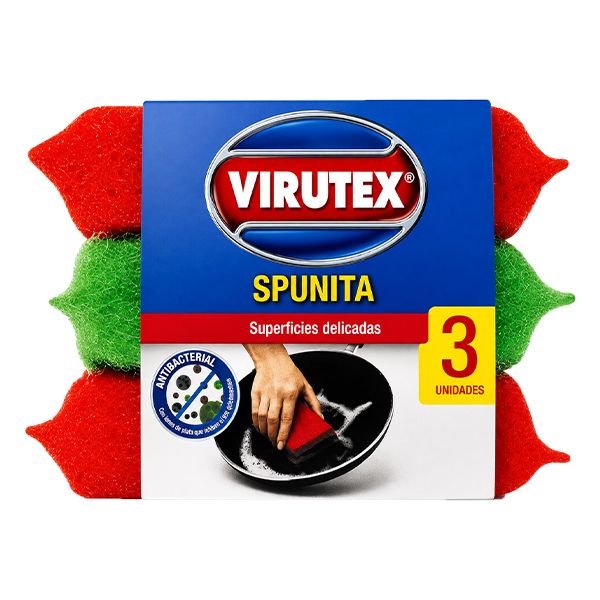 ESPONJA ESPUNITA 3X2 CLÁSICA VIRUTEX | ESPONJA PARA LIMPIEZA