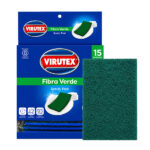FIBRA VERDE VIRUTEX CAJA X 15 UND | FIBRA ABRASIVA PARA LIMPIEZA